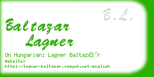 baltazar lagner business card